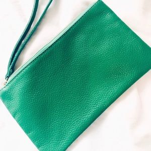 ❤️ Genuine Italian Leather Wristlet